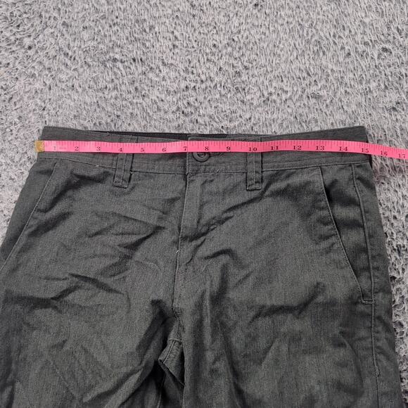 Volcom Pants Men 29x28 Gray Flat Front Straight Leg Classiccore Workwear Chore - Picture 6 of 10